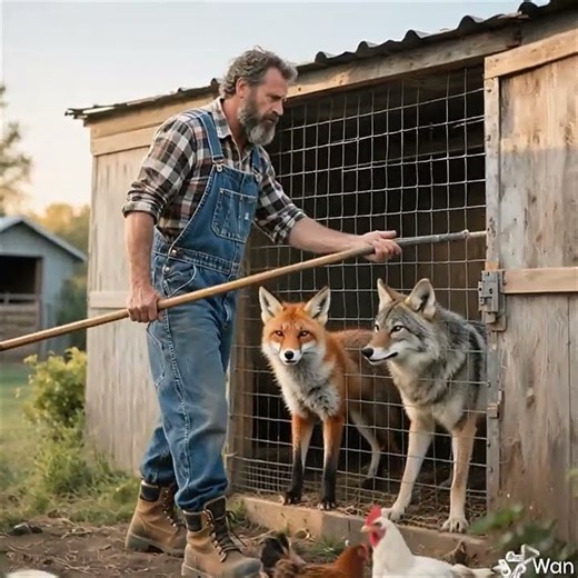 Sedation Time 😴🦊🐺 | Farmer Handles the Fence Breachers Safely 👨‍🌾 1:1- 1010 #Fox #Coyote #Farm