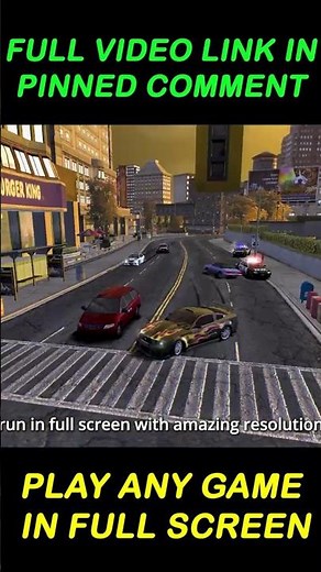 How to Play Any Game in Full Screen with Better Graphics! 🔥 | Fix Full Screen (2025) #shorts