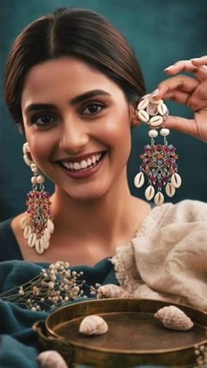 Island Vibes: Colorful Shell Statement Earrings 🌊✨ #aesthetic #earrings