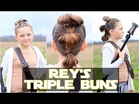 Rey's Triple Buns | The Force Awakens | Star Wars Hairstyles