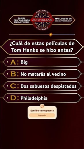 🎬 ¿Qué película de Tom Hanks se hizo antes? #AltoVoltaje #qqsm #quiz #shorts