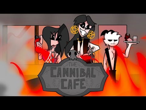 The Cannibal Cafe Poster Redraw.