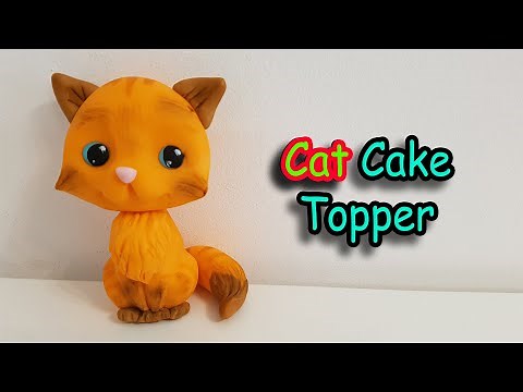 How to Make Fondant Cat Cake Topper