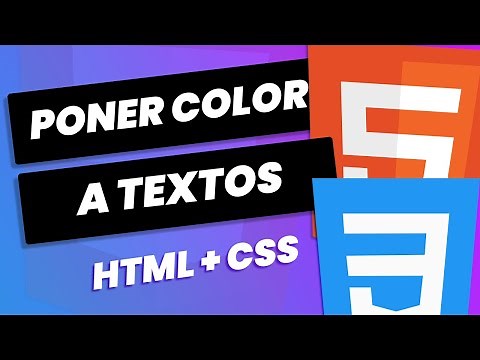 Como cambiar el COLOR de la letra/texto en HTML con CSS - Visual Studio Code