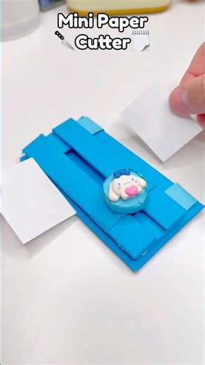 🔪DIY Mini Paper Cutter🗒️!? #papercrafts #cutecrafts #diycrafts #diy #craft #crafts