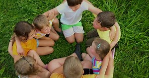 Children Play Together in the Street