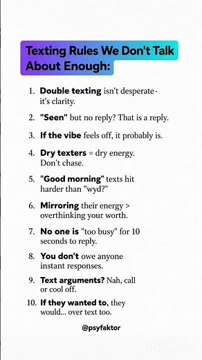 Stop Stressing! 10 Texting Rules You NEED To Know 📱💬 #psychology