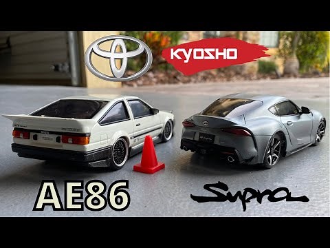 Kyosho Mini-Z drifting! Toyota Sprinter Trueno AE86 and Supra!