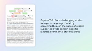 7.1K views · 171 reactions | New work from Meta FAIR — Meta Explore Theory-of-Mind: Program guided adversarial data generation for theory of mind reasoning. This release includes a new research paper, code and a dataset available on Hugging Face. More details ➡️ https://go.fb.me/o9hq3g | AI at Meta | Facebook