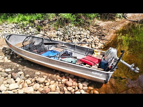 SMALL BOAT MUSKY SETUP!! - Small River Muskies with Scaled Down Gear
