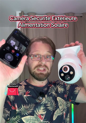 🏡 Une caméra extérieure simple à installer ☀️ Zéro branchement, charge solaire automatique 👀 Contrôle à distance depuis ton téléphone #videos #buzz #decouverte #camerawifi #visionnocturne