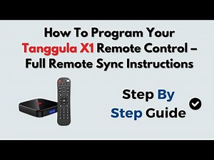 How To Program Your Tanggula X1 Remote Control – Full Remote Sync Instructions