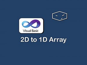 2d to 1d array in vb.net