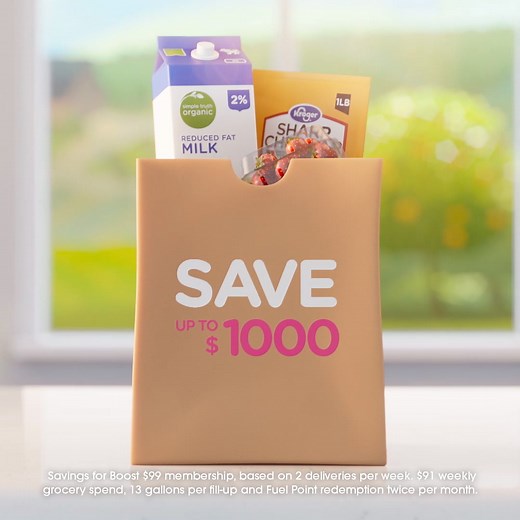 763K views · 1.8K reactions | Boost membership gets you unlimited FREE grocery delivery* and much more. | Kroger | Facebook