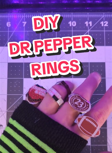How to make cute little Dr. Pepper rings from your empty Dr. Pepper cans. WHAT CRAFT TUTORIAL SHOULD I DO NEXT? #drpepper #femboy #craft #asmr #tutorials