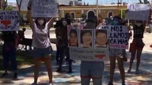 Women wear red knickers for protest against Peru rape sentence