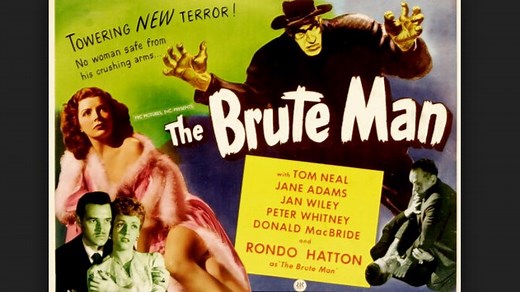 The Brute Man (1946) Rondo Hatton, Tom Neal, Jan Wiley, Peter Whitney,