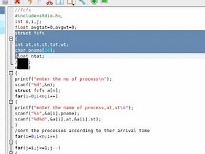 FCFS-First Come First Serve