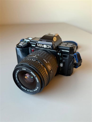 Minolta Maxxum 7000 Vintage 35mm Film Camera With Sigma 28-80mm Zoom Lens and External Flash Classic Autofocus SLR - Etsy UK