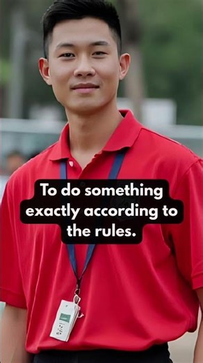 Business English idioms: By the book