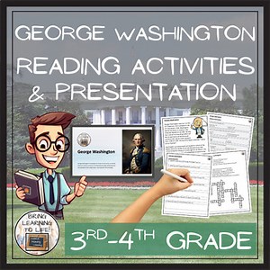 George Washington Close Reading Passage & Comprehension Activities 3rd–4th Grade