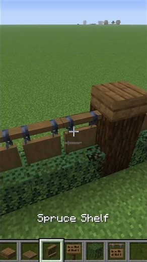 how to build a spruce wall fence on minecraft