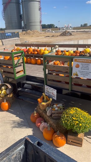 4.7K views · 80 reactions | We had a fun day setting up a mobile pumpkin patch for Muncie Power Products. | Spangler Farms | Facebook