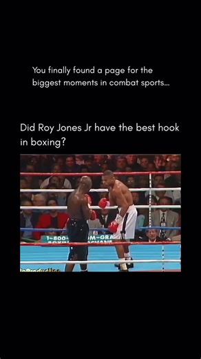 AtRingside on Instagram: "Roy Jones Jr.’s left hook is one of the most iconic punches in boxing history. Explosively fast, perfectly timed, and thrown from unusual angles, it allowed him to land clean shots before opponents could even react. His lightning-quick left hook helped define his style and led to some of his most devastating knockdowns and highlight-reel moments. • #explore #viral #reels #boxing #history"