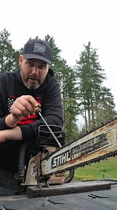5.3K views · 225 reactions | Hand filing talk. Sharpening a chain doesn't have to be overly complicated, although some guys will make it that way. #mitchzenobitrees #chainsaw #stihl #husqvarna #tutorial | Mitch Zenobi | Facebook