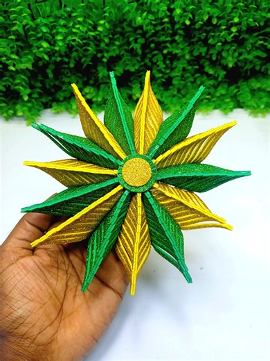 40K views · 645 reactions | Christmas snowflake making tutorial step by step ❄️ Christmas home decorations. Christmas snowflake using glitter foam pepar. How to make Christmas snowflake #snowflakes #xmas #HomeDecor #craft #Christmas | SmirchS | Facebook