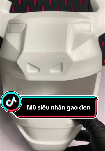 Mũ Siêu Nhân Gao Đen: Mô Hình 3D Đặc Biệt
