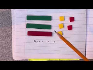 Simplifying expressions using algebra tiles