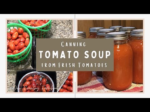Canning Tomato Soup from Fresh Tomatoes
