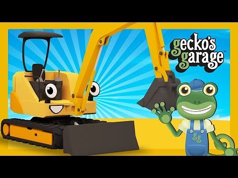 Mini Diggers For Children | Gecko's Garage | Construction Truck Cartoons