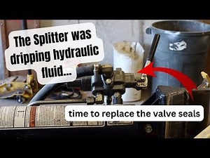 How to fix leaking seals in a log splitter valve
