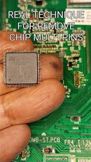 real technique for removing chip multi pins