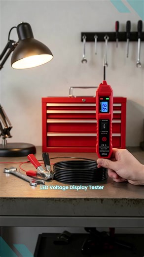 LED Voltage Display Smart Vehicle Circuit Tester, USB Power Digital Multimeter Probe, Alligator Clips for 3.5-36v Automotive Systems #gadget #gadgets #electriccar #electricvehicle #multifunctionalcaraccessory #electrickettle #caraccessorymusthave #autoaccessories #electricgadget #gadgetset