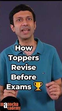How Toppers Revise Before Exams #shorts