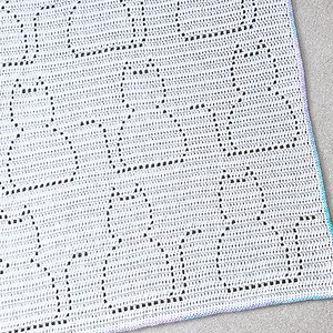Filet Crochet Cat Blanket Pattern: Ellery Design (PDF Pattern) - Etsy