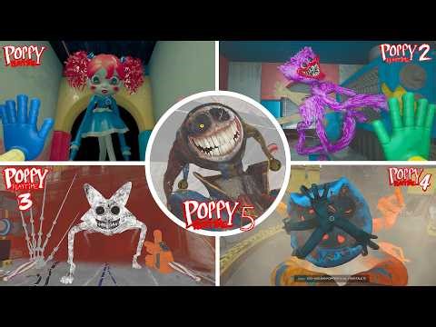 Poppy Playtime: Chapters 1, 2, 3, 4, 5 - All BOSSES and ENDINGS in BRIGHT Mode & Jumpscares #29