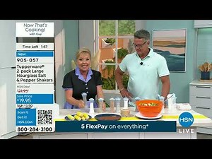 Tupperware 2pack Large Hourglass Salt Pepper Shakers