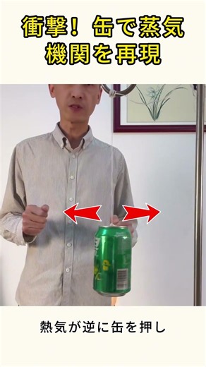 超簡単蒸気エンジンの作り方