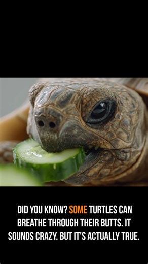 This Turtle Can Breathe Through Its Butt! 😳🐢 #shorts