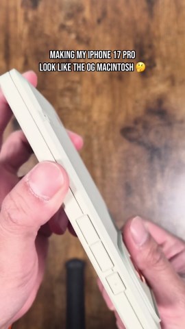 Apple nerds are going crazy over this iPhone 17 Pro case inspired by the Macintosh 128K computer #shorts
