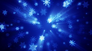Download Falling snowflake shine on dark blue background for free
