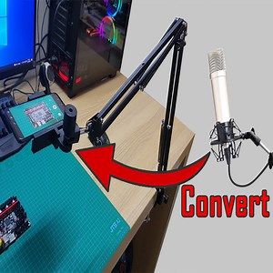Mic Stand Into Phone Stand