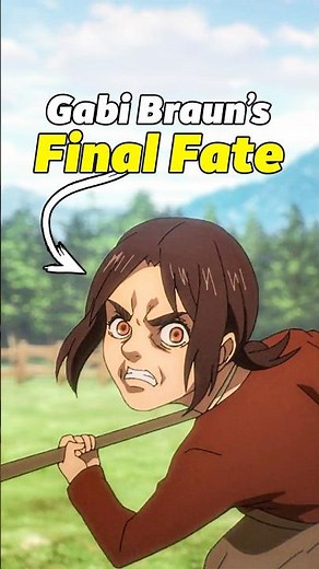 Gabi Braun’s Final Fate in Attack on Titan Ending #attackontitan #snk #shorts