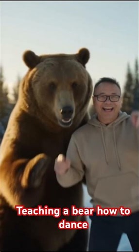 Teaching a bear how to dance