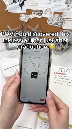 Master Math with Portable Study Tools! #phomemo #oryourpage #thermalprinter