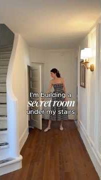 I'm building a secret room under my stairs #diy